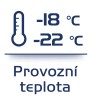 Provozní teplota -18 -22